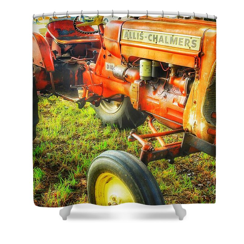 Allis Chalmers Shower Curtain featuring the photograph AllisChalmers by Mike Eingle