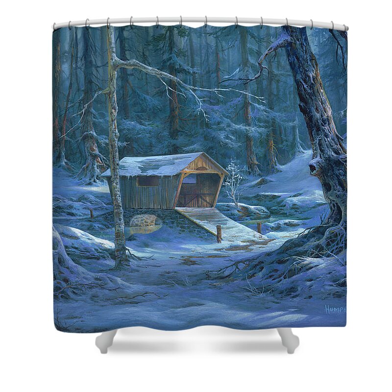 Michael Humphries Shower Curtain featuring the painting Almost Home by Michael Humphries