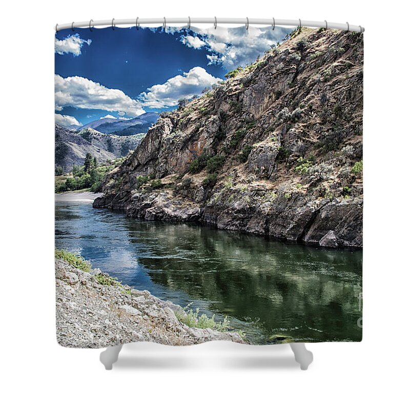 Idaho Shower Curtain featuring the photograph Along the Weiser River by Kathy McClure