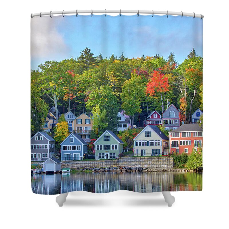 Lake Winnipesaukee Shower Curtain featuring the photograph Alton Bay at Lake Winnipesaukee in New Hampshire by Juergen Roth