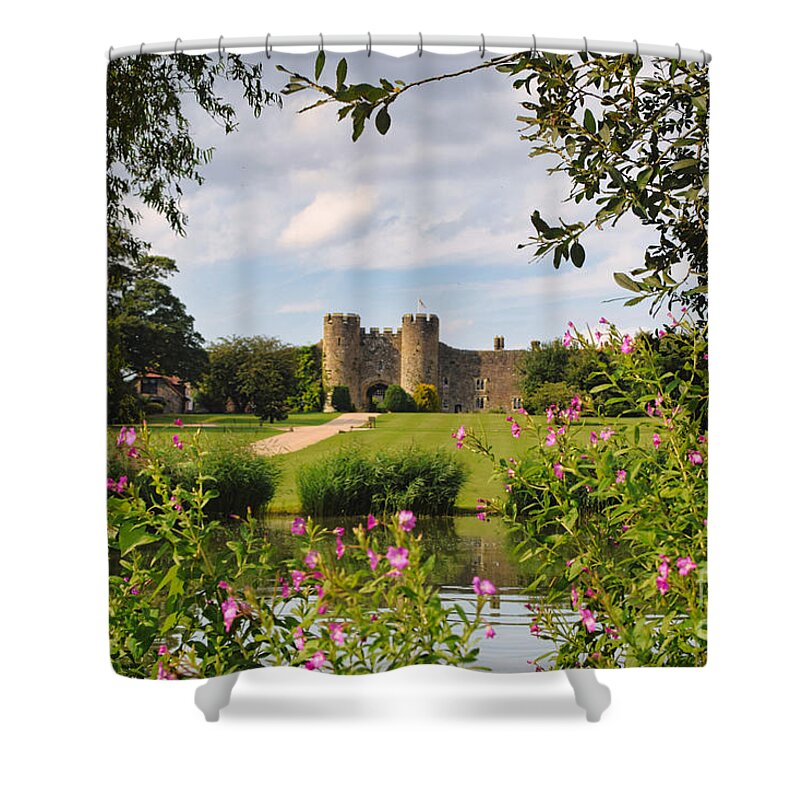 Amberley Shower Curtain featuring the photograph Amberley Castle, Arundel West Sussex, England by Abigail Diane Photography