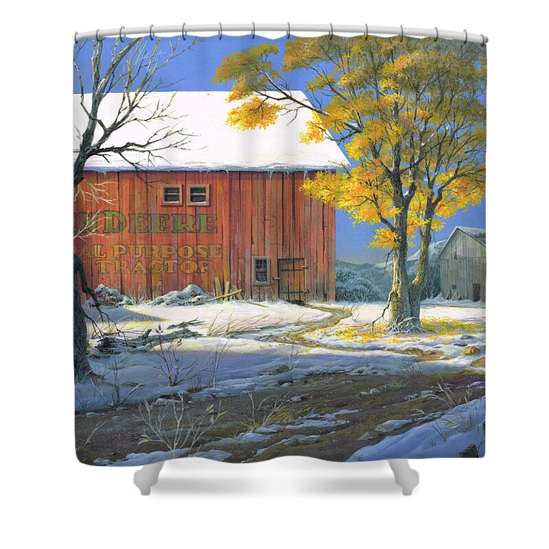 Michael Humphries Shower Curtain featuring the painting American Beauty by Michael Humphries