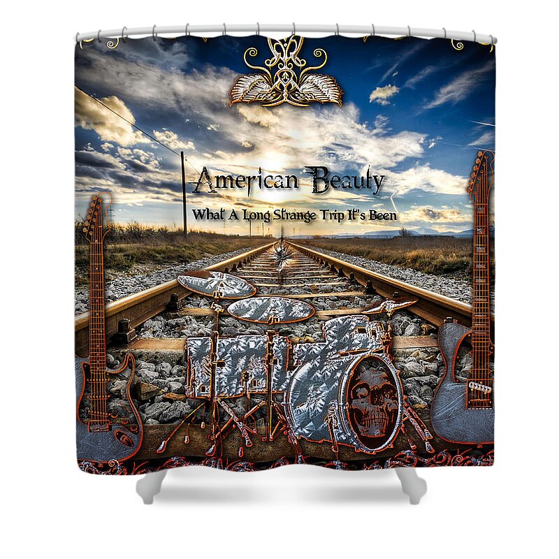 American Beauty Shower Curtain featuring the digital art American Beauty by Michael Damiani