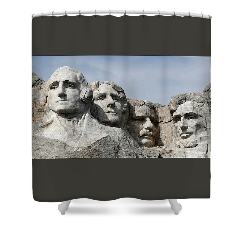 American Shower Curtain featuring the photograph American Monuments by Action