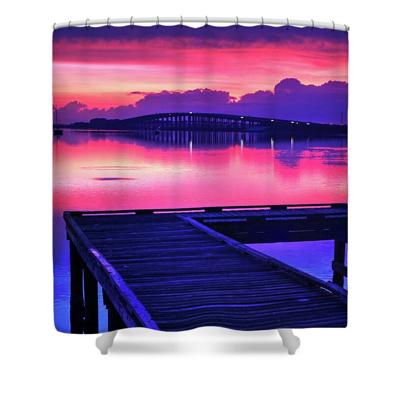 Fine Art Shower Curtain featuring the photograph Amethyst Reflections by Robert Harris