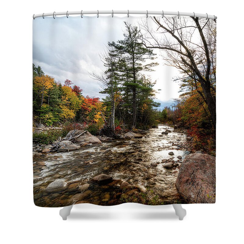 New Shower Curtain featuring the photograph An Afternoon on the Pemigewasset by William Dickman