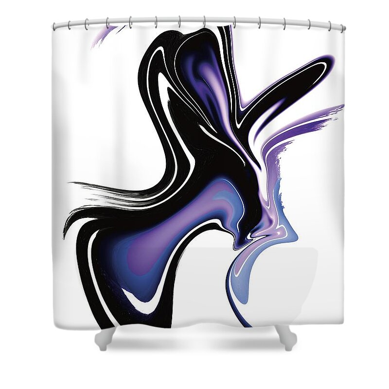  Shower Curtain featuring the digital art Anatole by Michelle Hoffmann