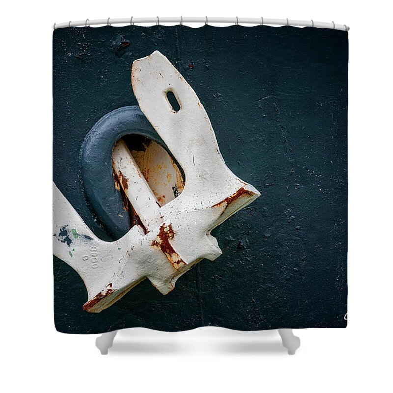 Ship Shower Curtain featuring the photograph Anchor Stowed by Christopher Holmes