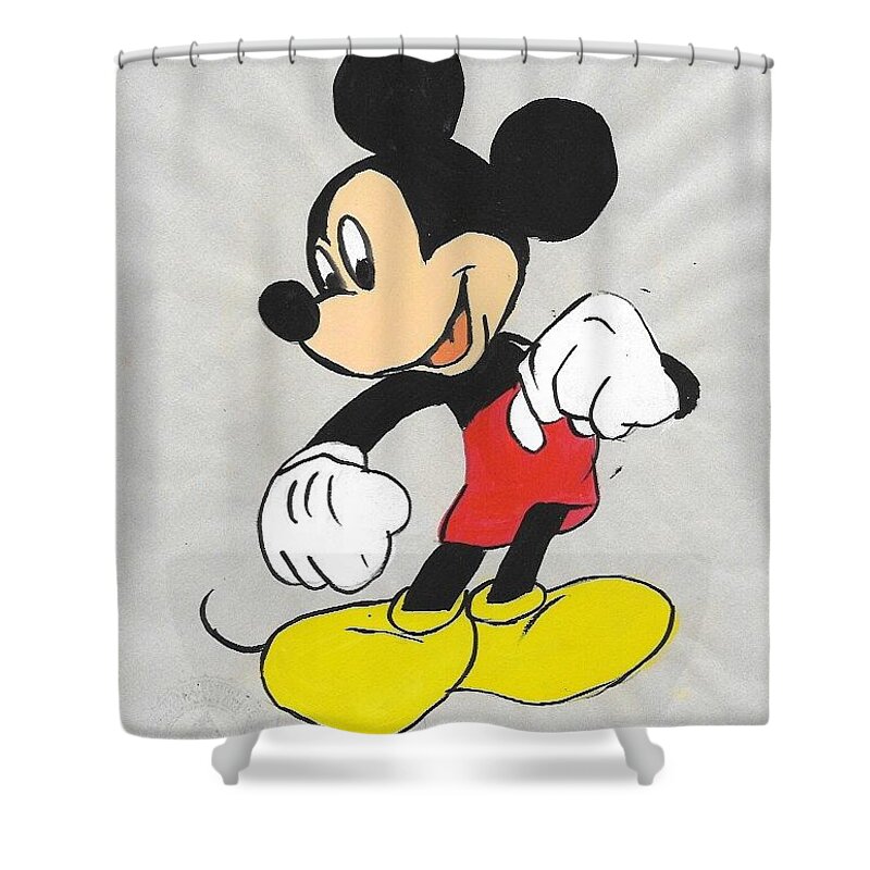 Dovenskab fly Akkumulerede Andy Warhol Mickey Mouse Shower Curtain by New York Artist - Fine Art  America