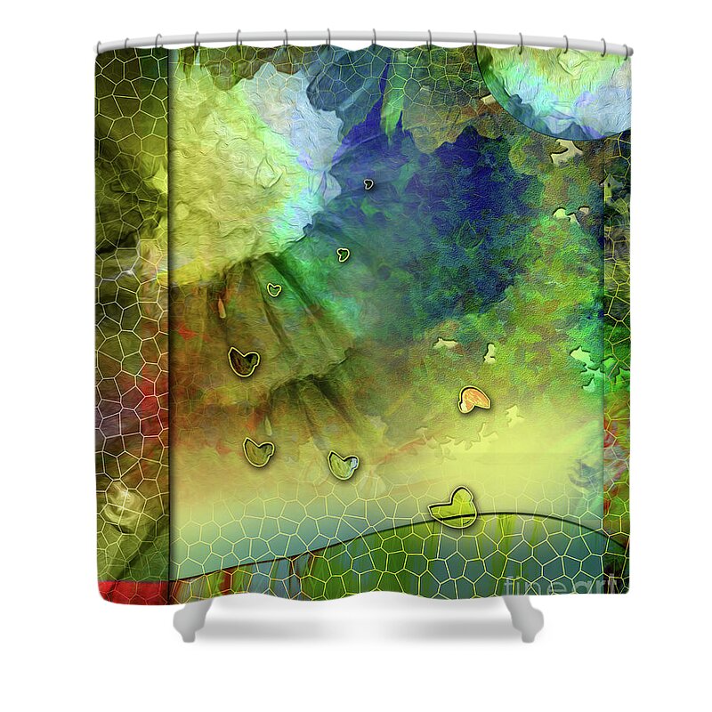 Seeds Shower Curtain featuring the painting Angiospermae by Allison Ashton