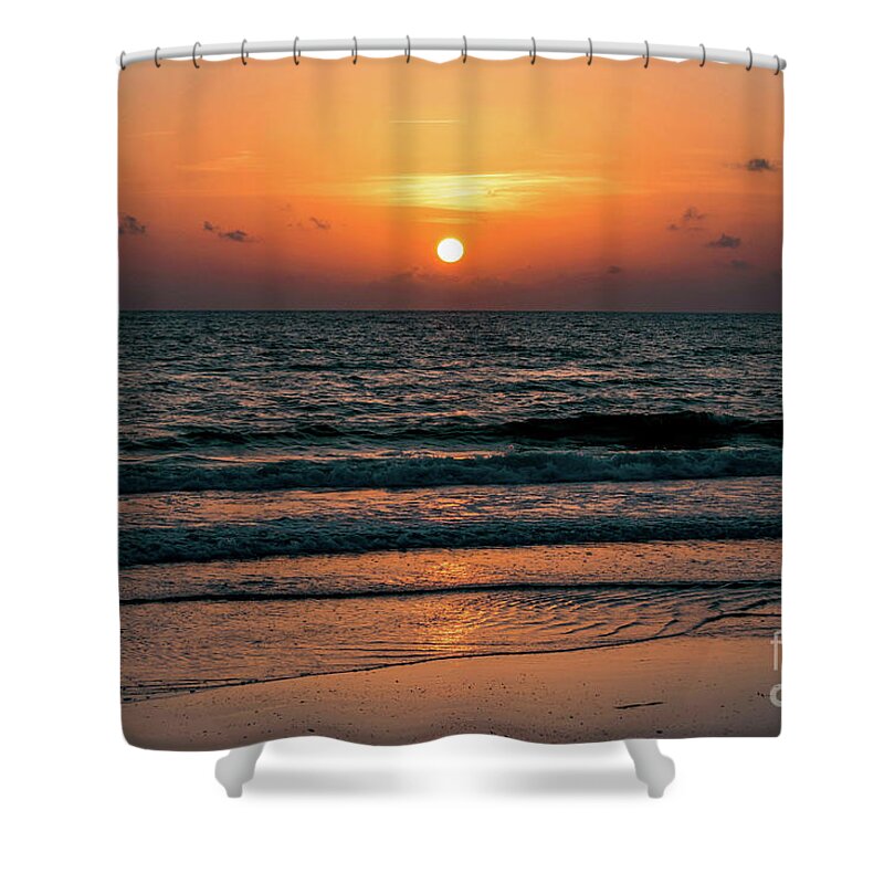 Anna Shower Curtain featuring the photograph Anna Maria Island Florida Sunset by Beachtown Views