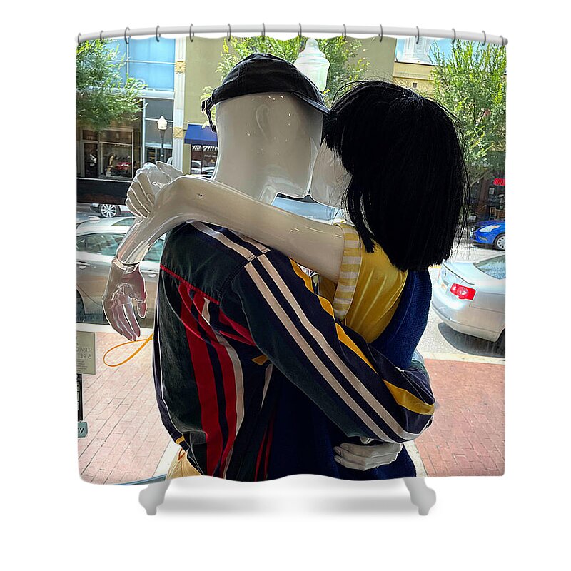 Manikin Shower Curtain featuring the photograph Anonymous Love by Lee Darnell