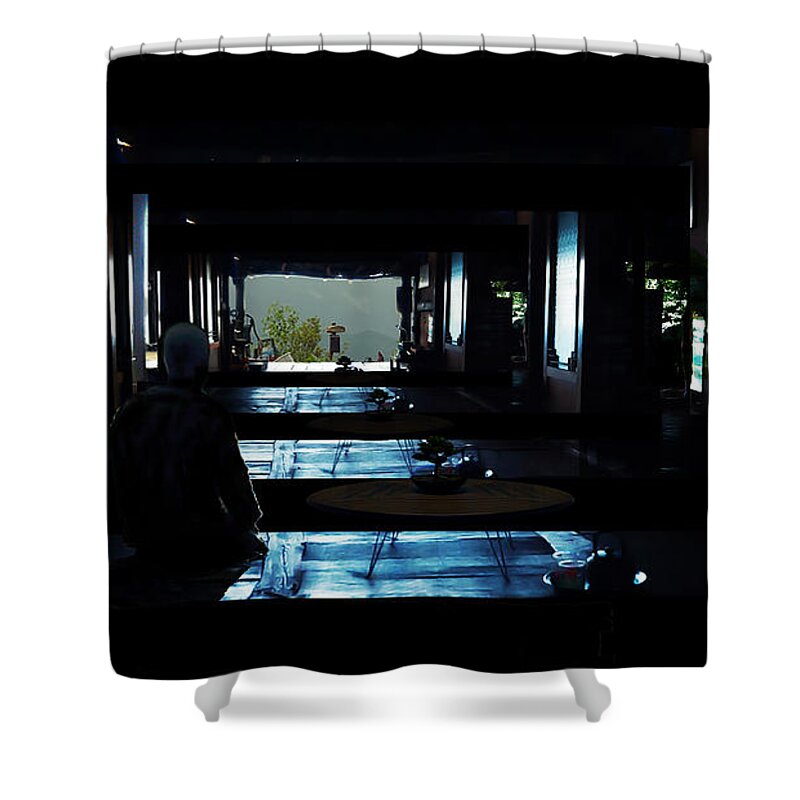 Another Life 8 Shower Curtain featuring the digital art Another Life 8 by Aldane Wynter