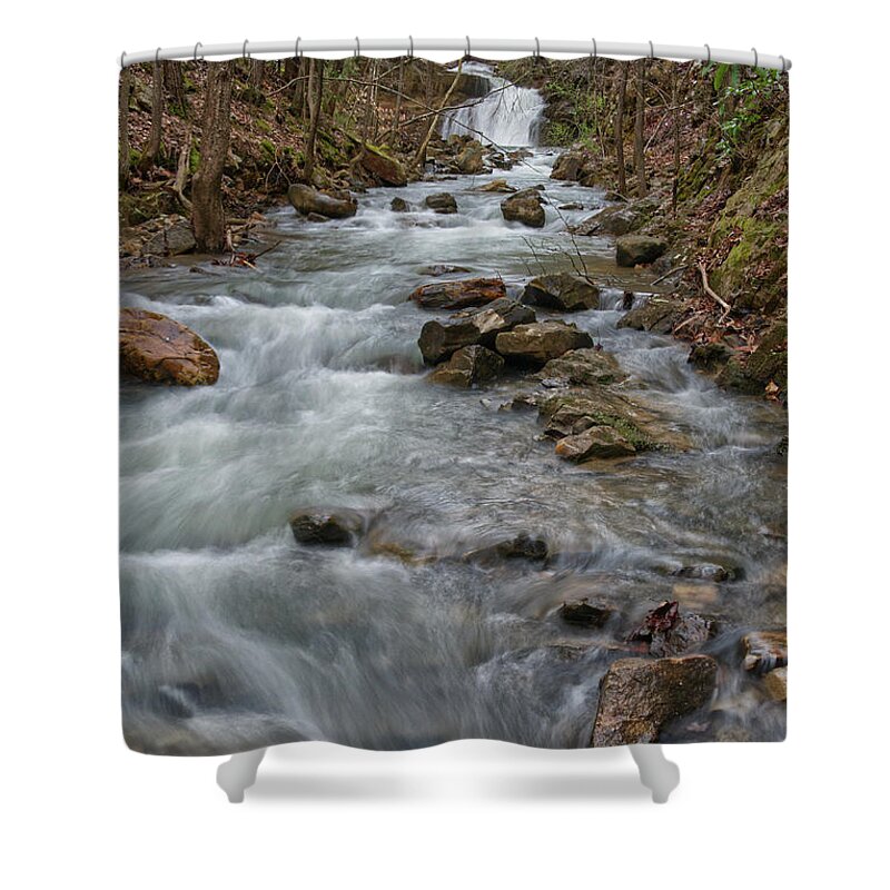 Triple Falls Shower Curtain featuring the photograph Another Waterfall On Bruce Creek 4 by Phil Perkins