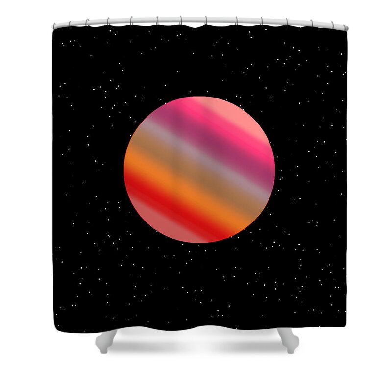 The Entranceway Shower Curtain featuring the digital art Another World by Ronald Mills