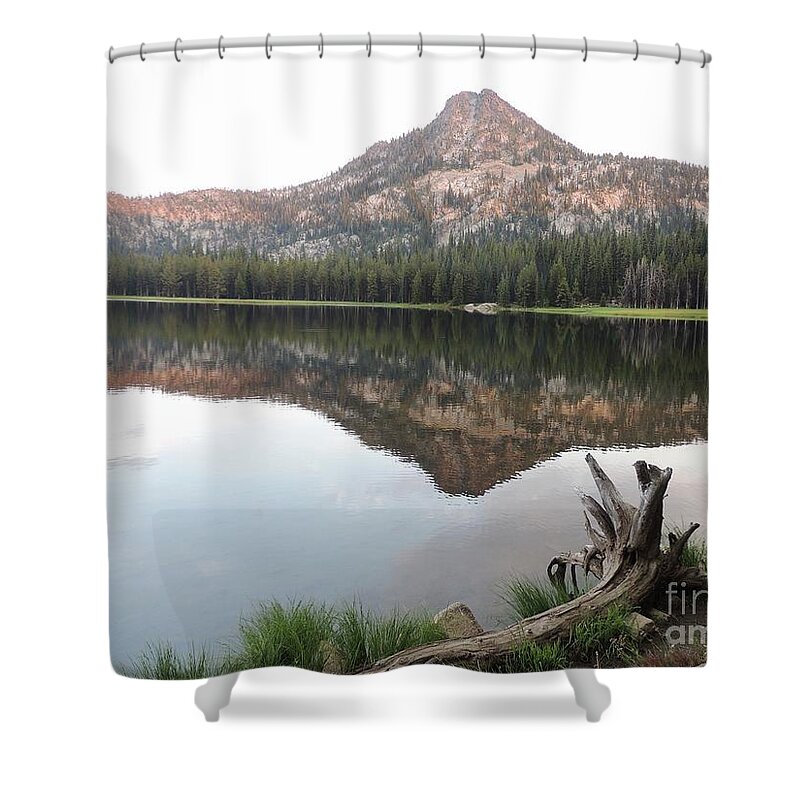 Lake Shower Curtain featuring the photograph Anthony Lake at Sunset by Julie Rauscher