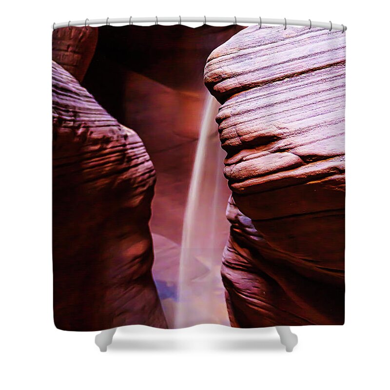 Landscape Shower Curtain featuring the photograph Antilope Series 4 by Silvia Marcoschamer