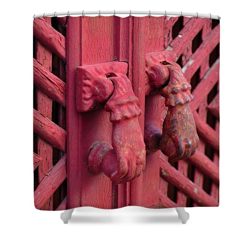 Algarve Shower Curtain featuring the photograph Antique Door Knockers of Southern Europe by Angelo DeVal