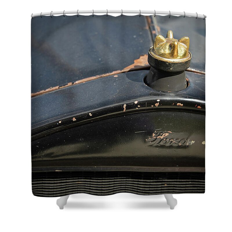 Ford Shower Curtain featuring the photograph Antique Ford by M Kathleen Warren