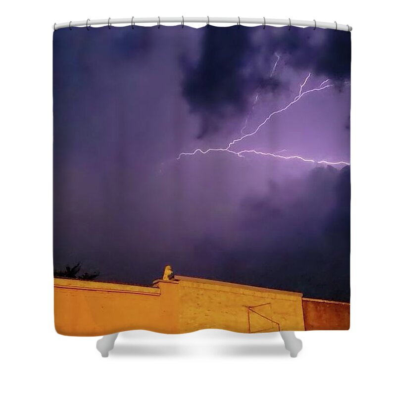 Lightning Shower Curtain featuring the photograph Anvil Crawler in Tennessee by Ally White