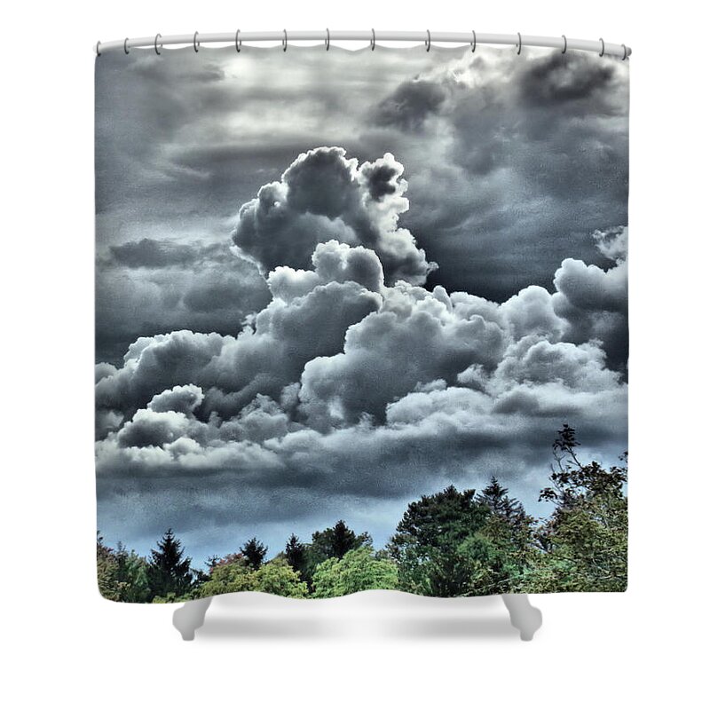Clouds Shower Curtain featuring the photograph Approaching Rainstorm by Christopher Reed