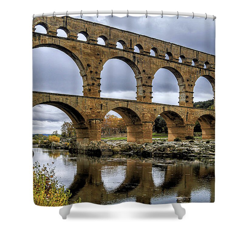 Aqueduct Shower Curtain featuring the photograph Aqueduct by Kent Nancollas