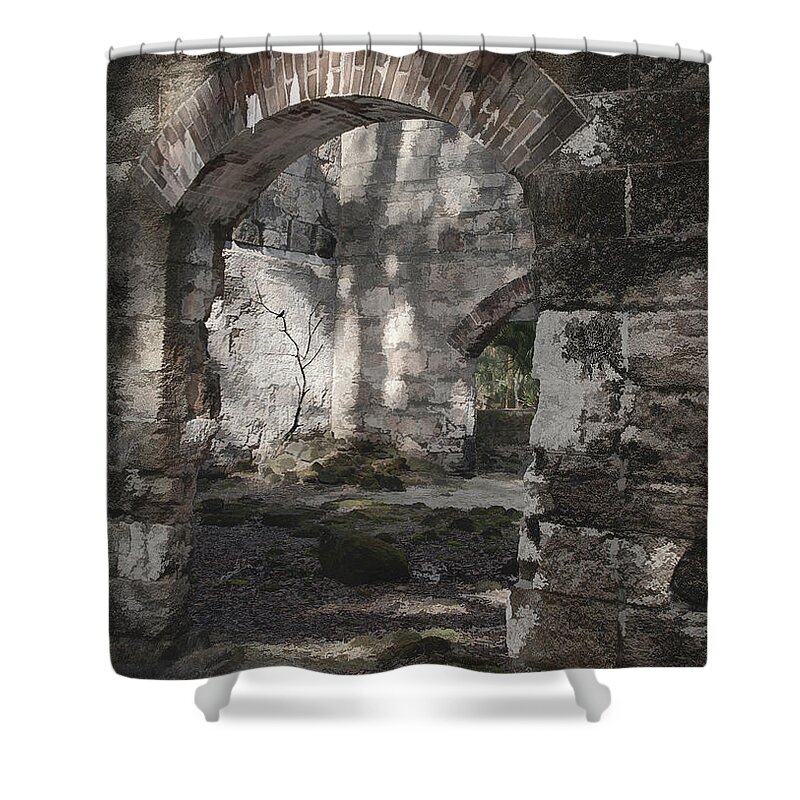 Arch Shower Curtain featuring the photograph Arch Through Arch by M Kathleen Warren