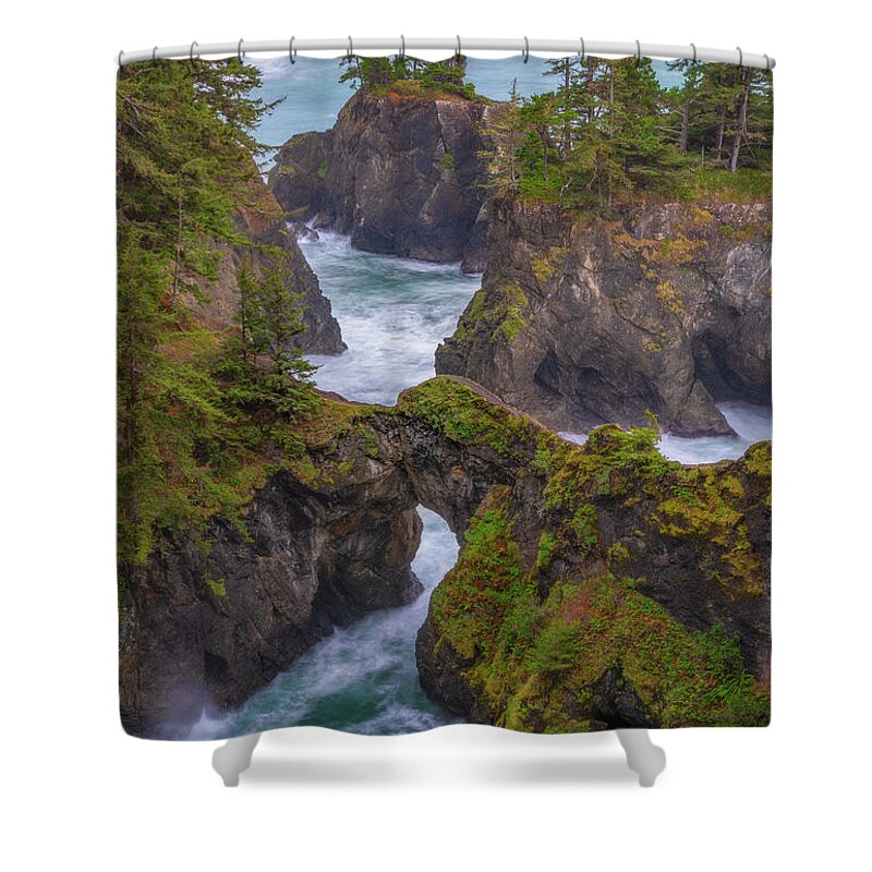 Oregon Shower Curtain featuring the photograph Arched Views by Darren White