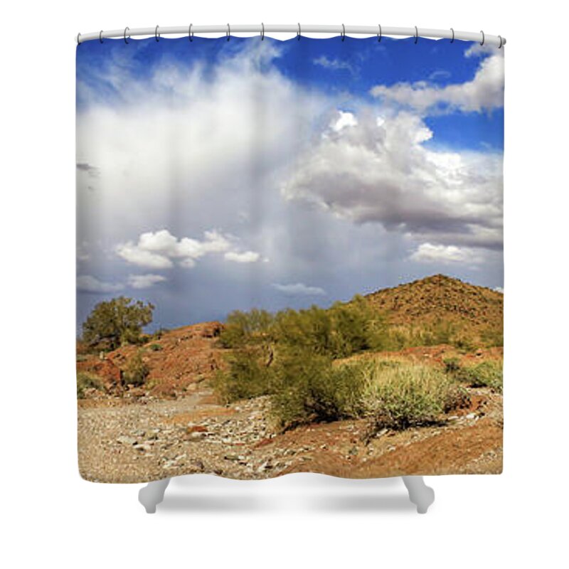 Landscape Shower Curtain featuring the photograph Arizona Clouds by James Eddy