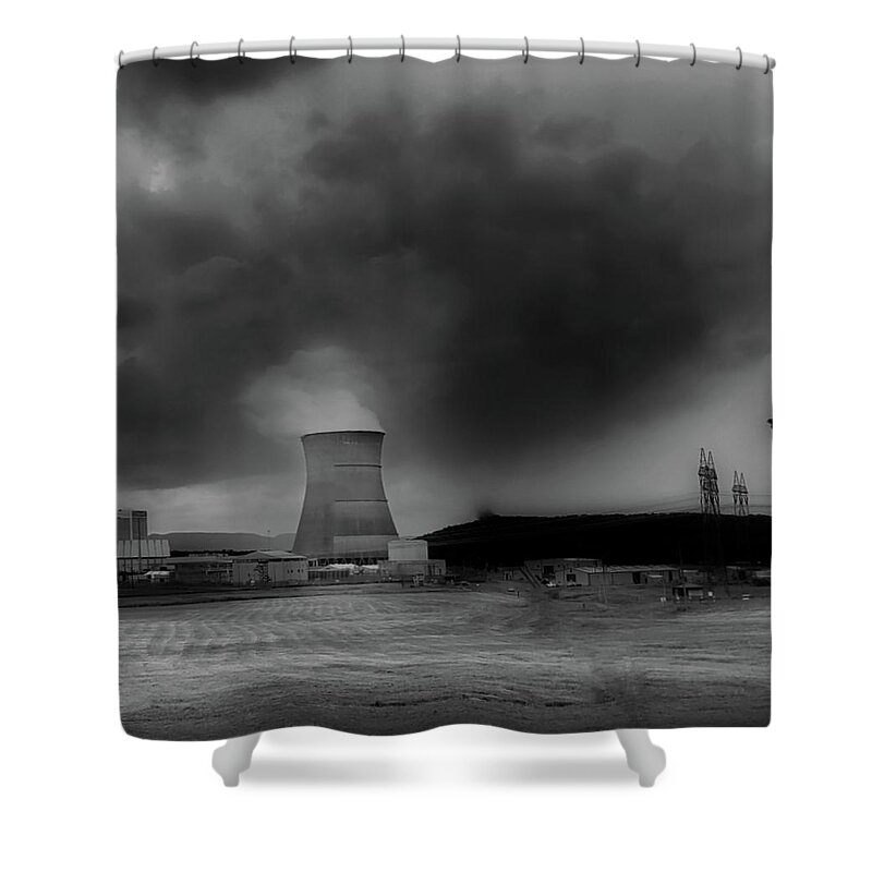 Nuclear Plant Shower Curtain featuring the photograph Arkansas Nuclear One by Ally White
