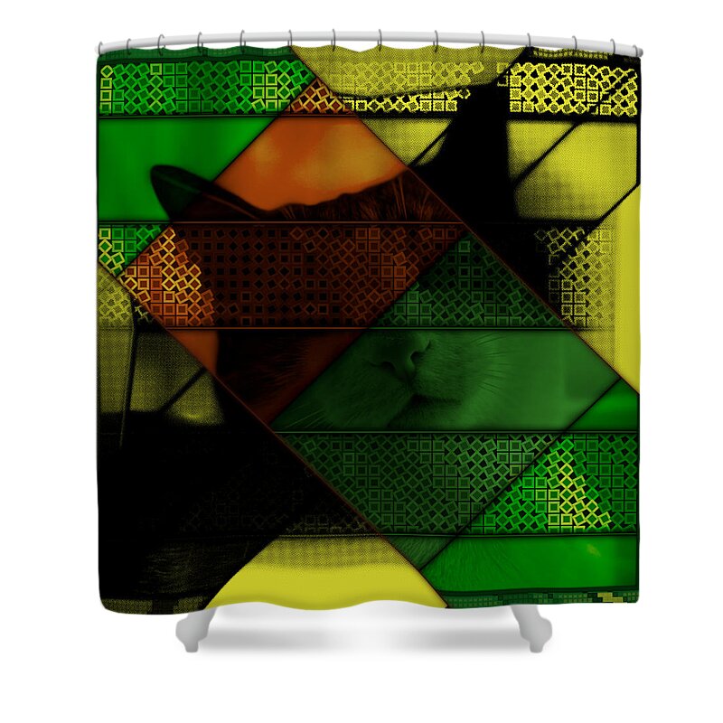 Digital Shower Curtain featuring the digital art Art 09.05.2022 - 03 by Marko Sabotin