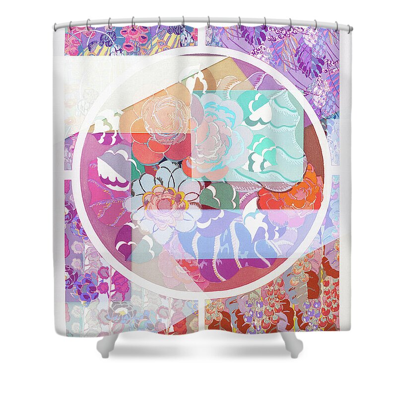 Art Deco Shower Curtain featuring the mixed media Art Deco by Jacky Gerritsen