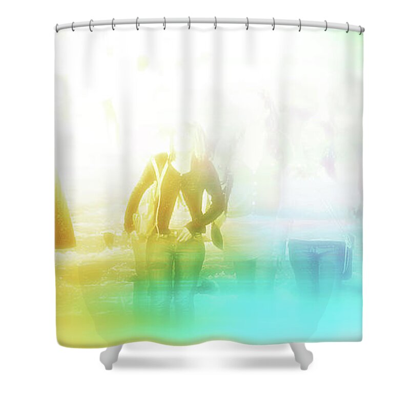 Bright Shower Curtain featuring the digital art Art - Final Destination by Matthias Zegveld