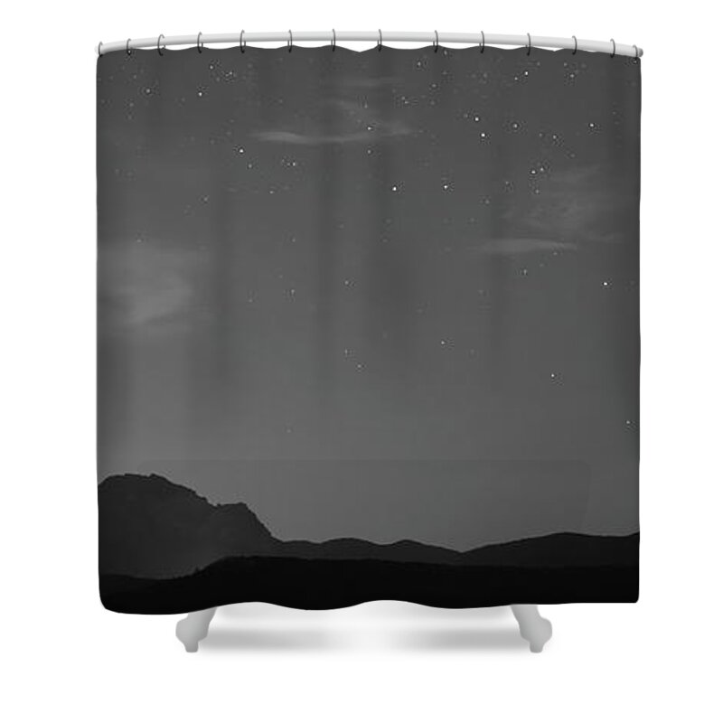 Light Shower Curtain featuring the photograph Lighting the Sky by Karine GADRE