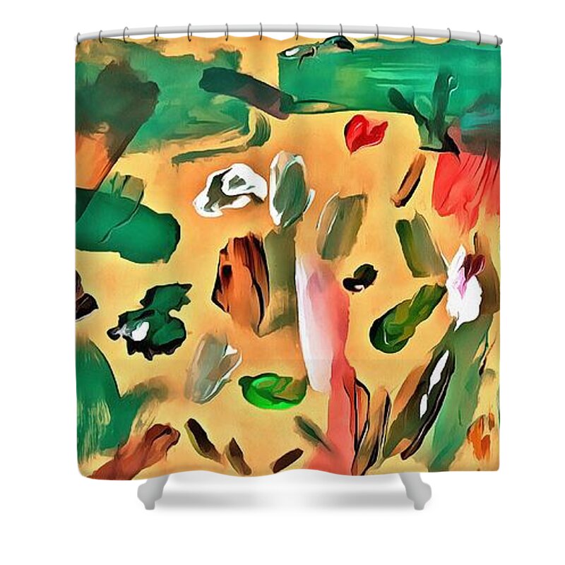 Artist Shower Curtain featuring the mixed media Artist's Palette by Christopher Reed