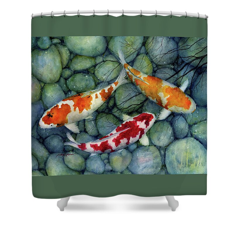 Koi Fish Shower Curtains for Sale - Pixels Merch