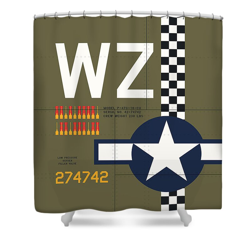 P-47 Shower Curtains