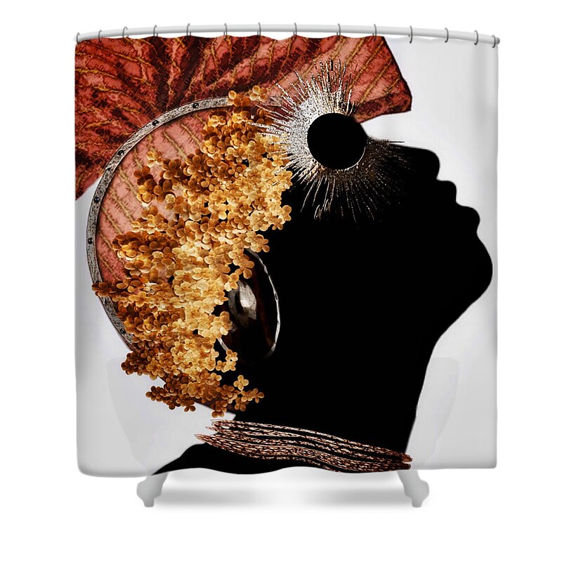Protector Shower Curtain featuring the digital art Asim by Canessa Thomas