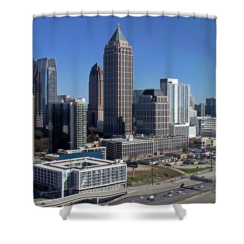 Atlanta Shower Curtain featuring the photograph Atlanta, Ga. Midtown by Richard Krebs