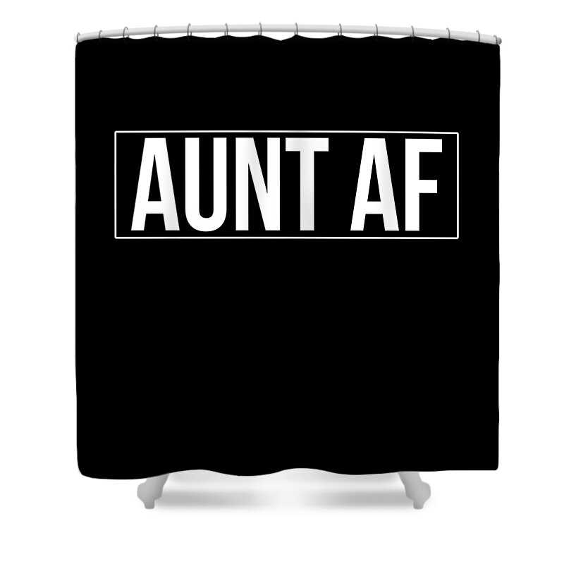 Funny Shower Curtain featuring the digital art Aunt Af by Flippin Sweet Gear