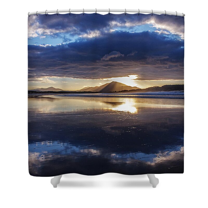 Donegal Shower Curtain featuring the photograph Autumn Light - Sheephaven Bay, Donegal by John Soffe