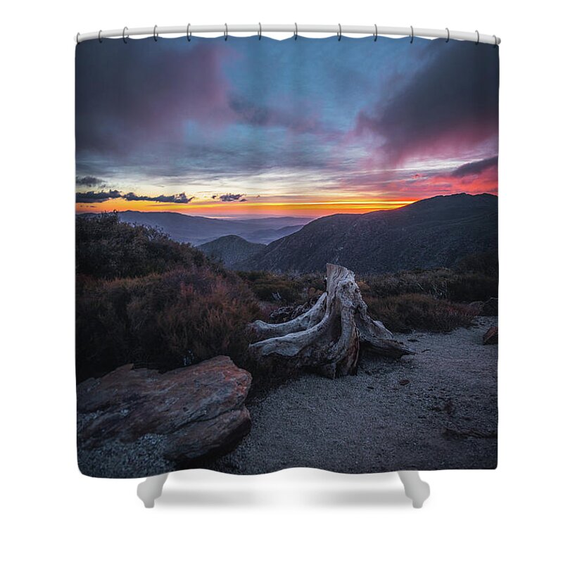 Mountains Shower Curtain featuring the photograph Awaken 2 by Ryan Weddle