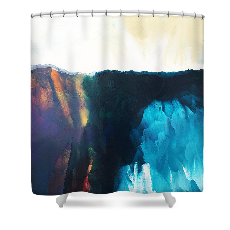  Shower Curtain featuring the painting Awaken by Linda Bailey