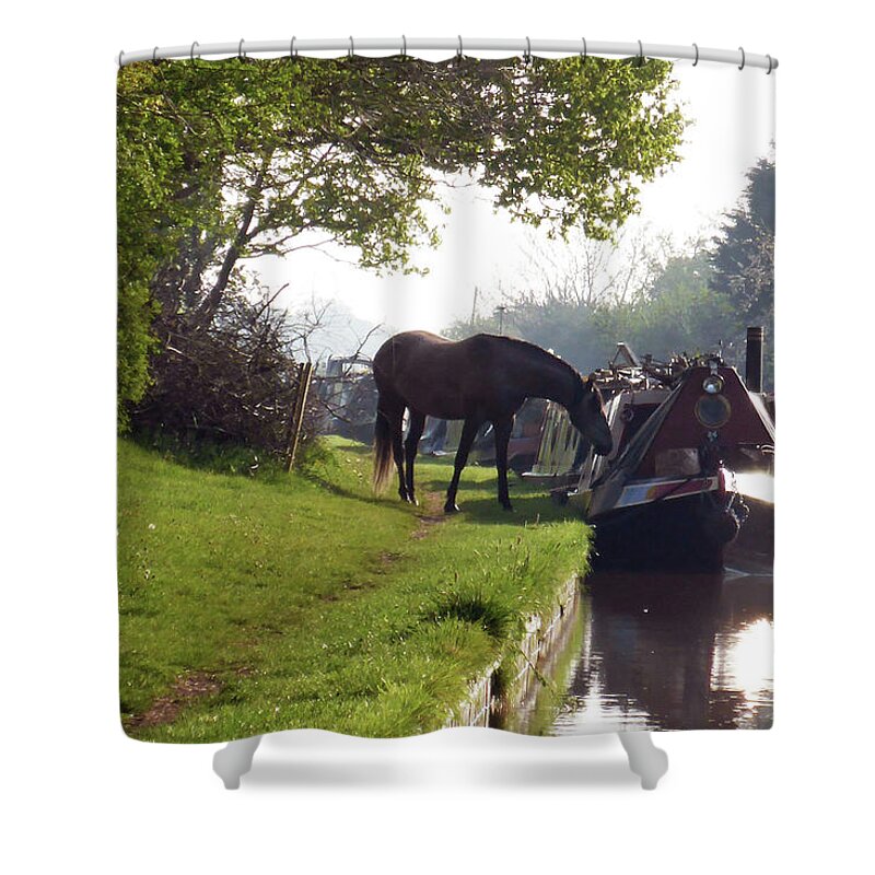 England Shower Curtain featuring the photograph Axel by Ian Hutson