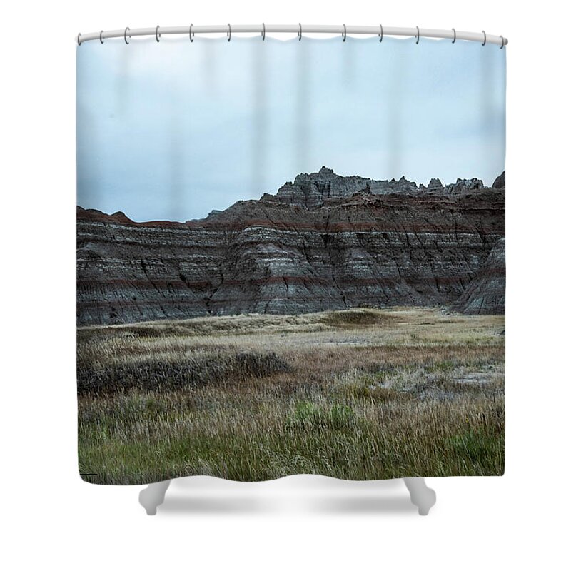  Shower Curtain featuring the photograph Badlands 13 by Wendy Carrington