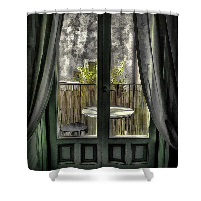 Catania Shower Curtain featuring the photograph Balcony in Catania by Monroe Payne
