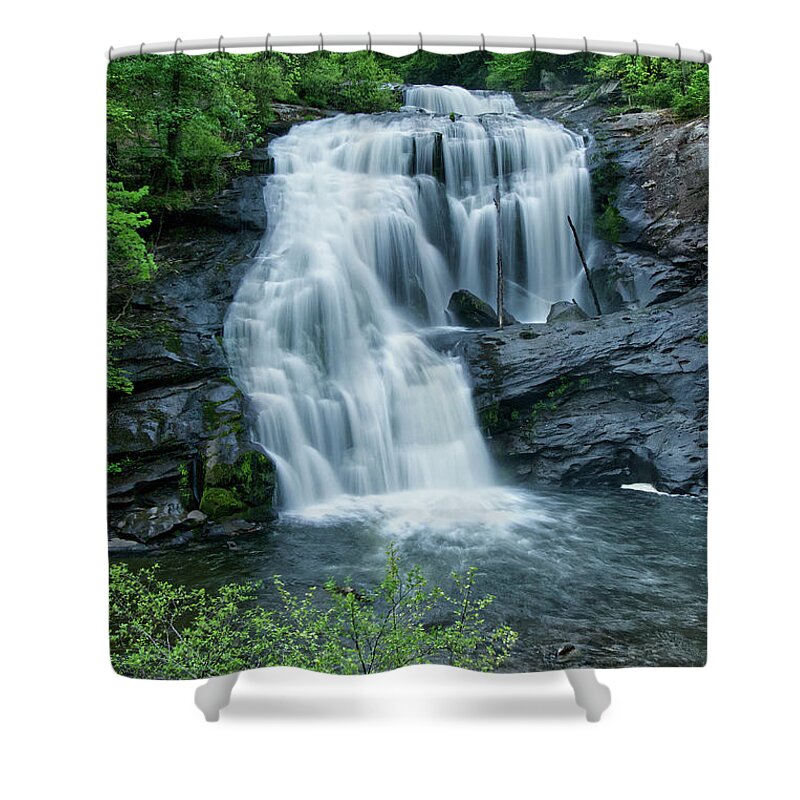 Cherokee National Forest Shower Curtain featuring the photograph Bald River Falls 41 by Phil Perkins