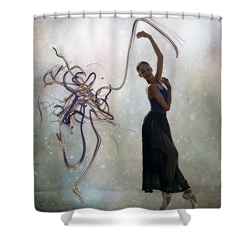 Dancer Shower Curtain featuring the photograph Ballerina by Roni Chastain