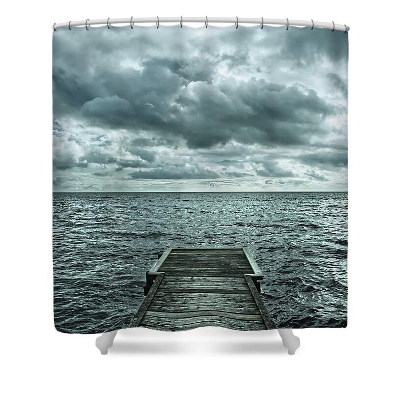 Kapelleudden Shower Curtain featuring the photograph Baltic Sea from Kapelleudden by Elaine Berger