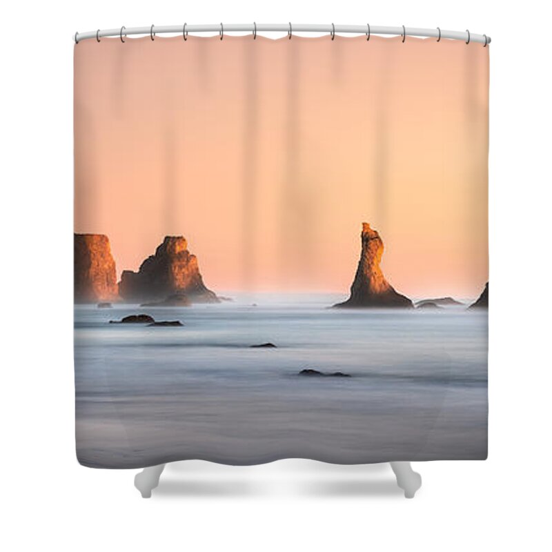 Bandon Beach Shower Curtain featuring the photograph Bando Beach by Peter Boehringer